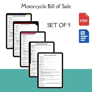 Motorcycle Bill of Sale form