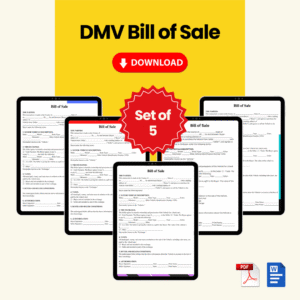 DMV Bill of Sale