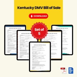 Kentucky DMV Bill of Sale