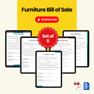 Furniture Bill of Sale