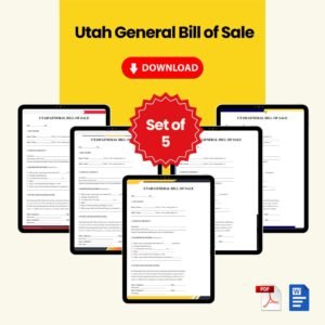 Utah General Bill of Sale