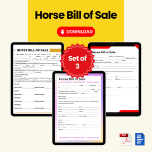 Horse Bill of Sale