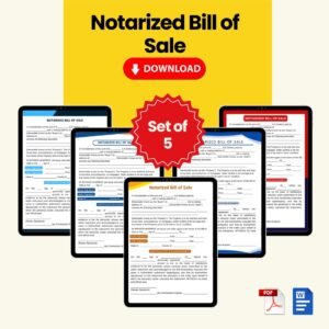 Notarized Bill of Sale