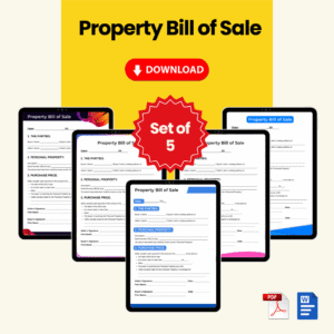 Property Bill of Sale