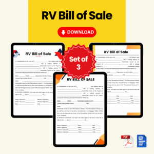 RV Bill of Sale