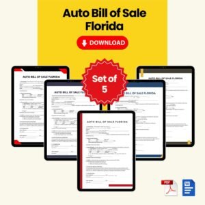Auto Bill of Sale Florida
