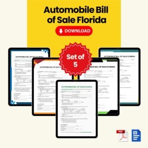 Automobile Bill of Sale Florida