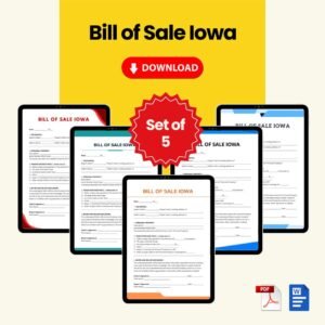 Bill of Sale Iowa