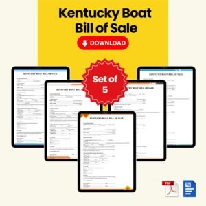Kentucky Boat Bill of Sale