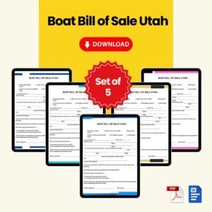 Boat Bill of Sale Utah
