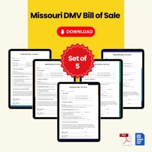 Missouri DMV Bill of Sale