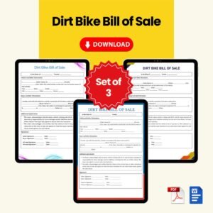 Dirt Bike Bill of Sale
